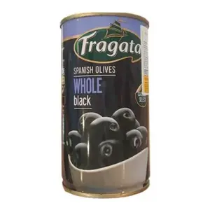 Oliu Đen Tây Ban Nha Nguyên Trái, Spanish Olives Whole Black, Category Select (350g) - FRAGATA